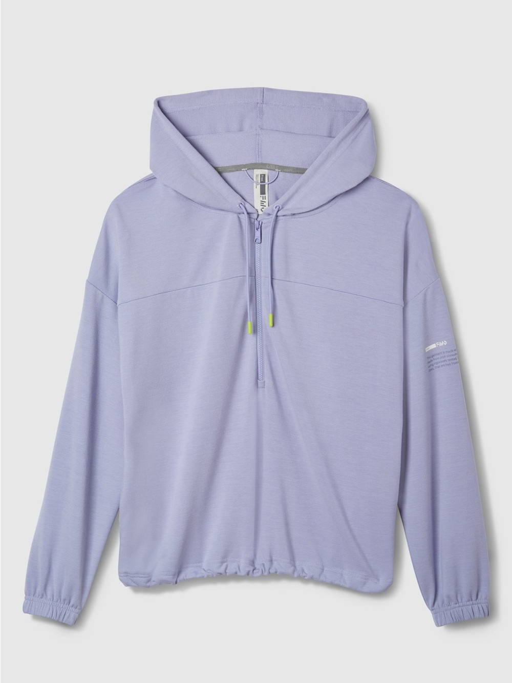 Free FWD Women’s Oversized 1/4 Zip Hoodie Purple Lightweight Soft Size XL